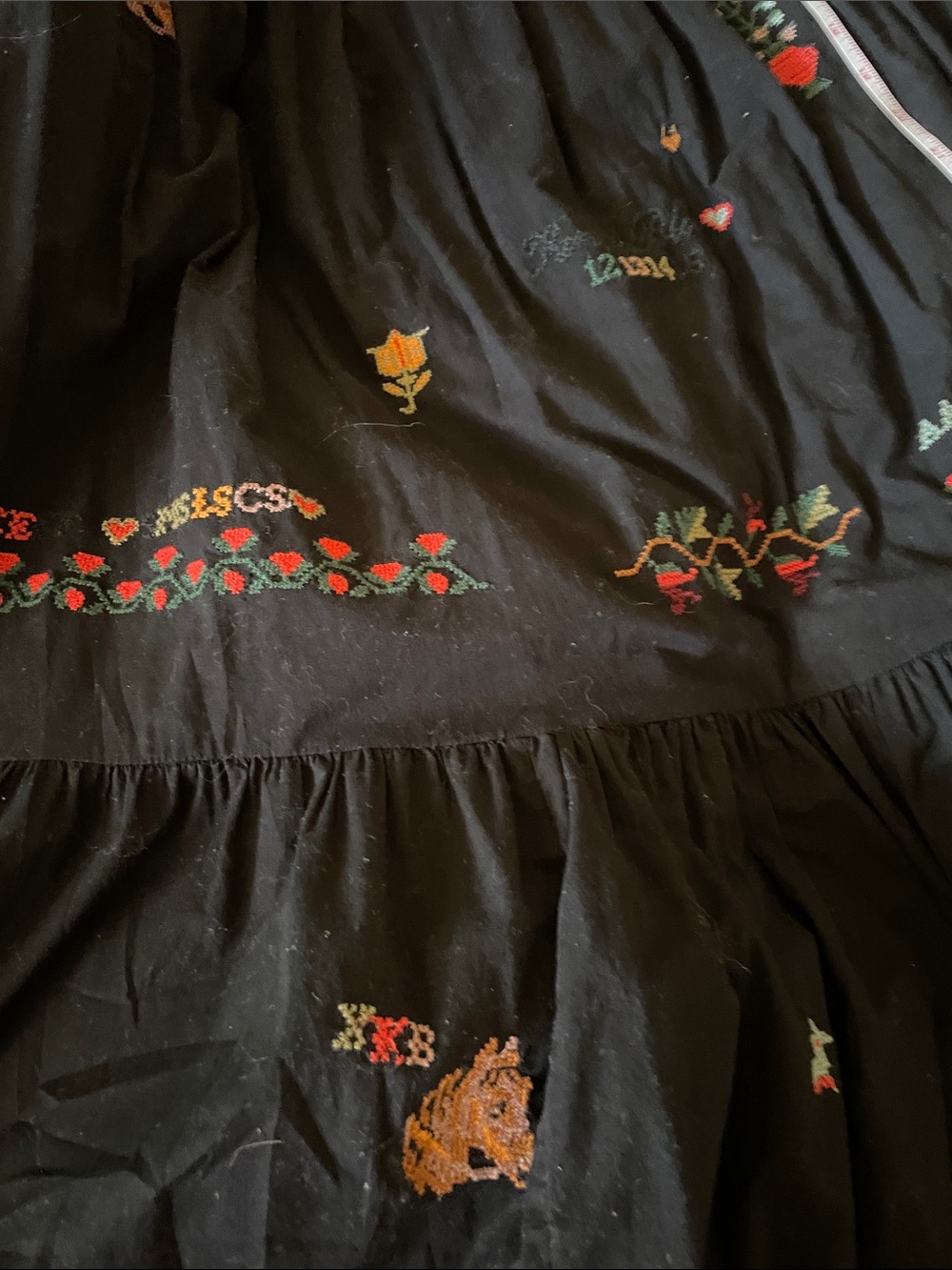 Whimsical Cottage Tiered Maxi Dress S - Picture 6 of 7